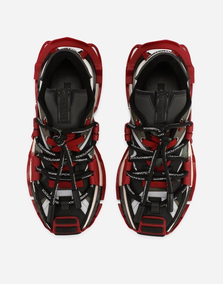 関税込 DOLCE&GABBANA スペース スニーカー ミックスマテリアル (Dolce ...
