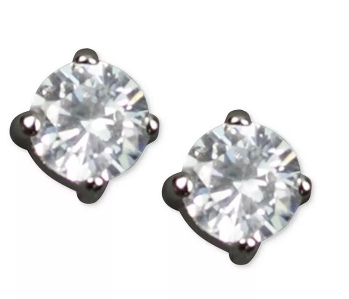 sale】Givenchy☆Cubic Zirconia Stainless Steel ピアス