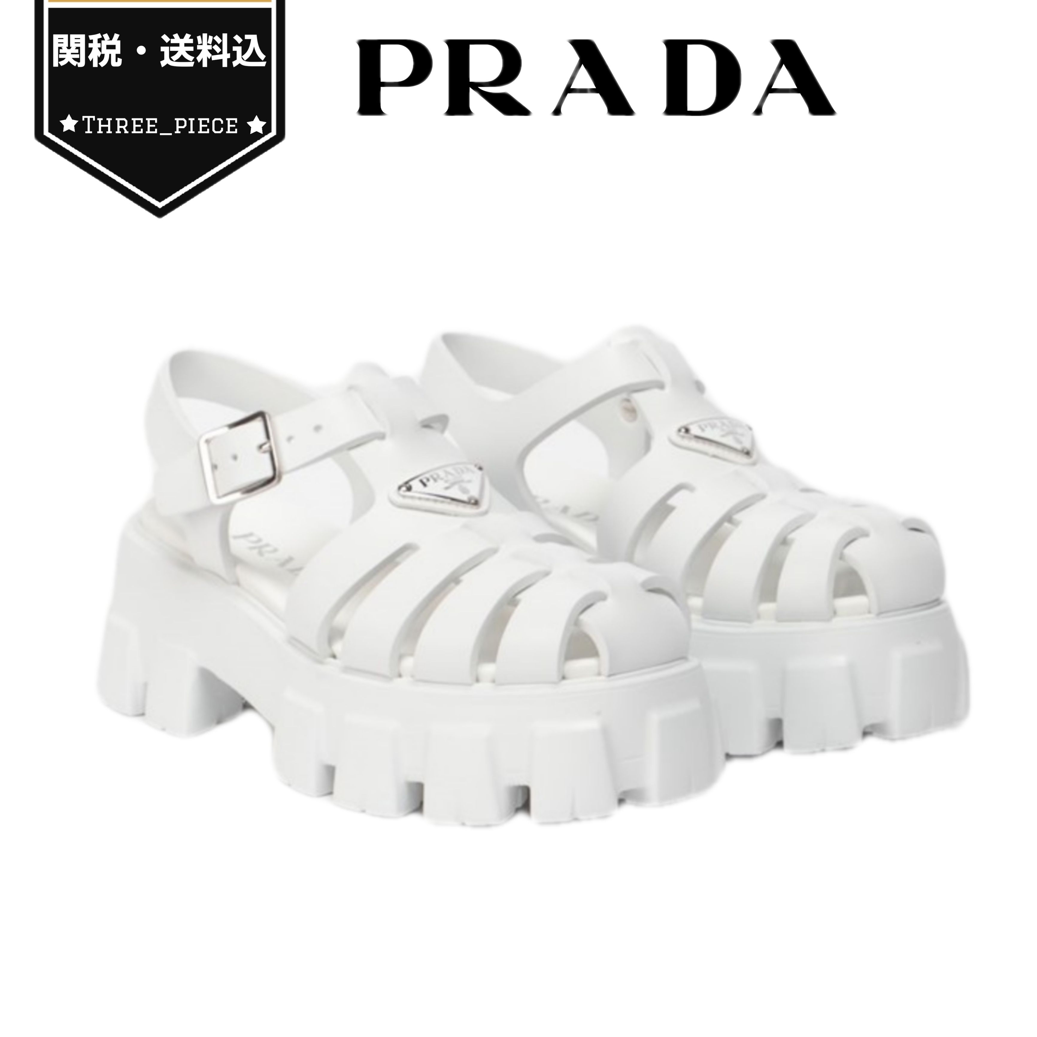 新作☆PRADA プラダ フォーム ラバー サンダル (PRADA/サンダル アウトレット大特価 サンダル フォームラバー プラダ PRADA サンダル