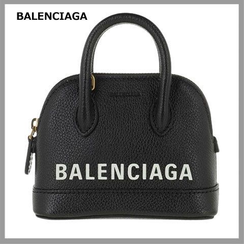 BALENCIAGA】VILLE 2way ミニ ショルダー バッグ レザー/black