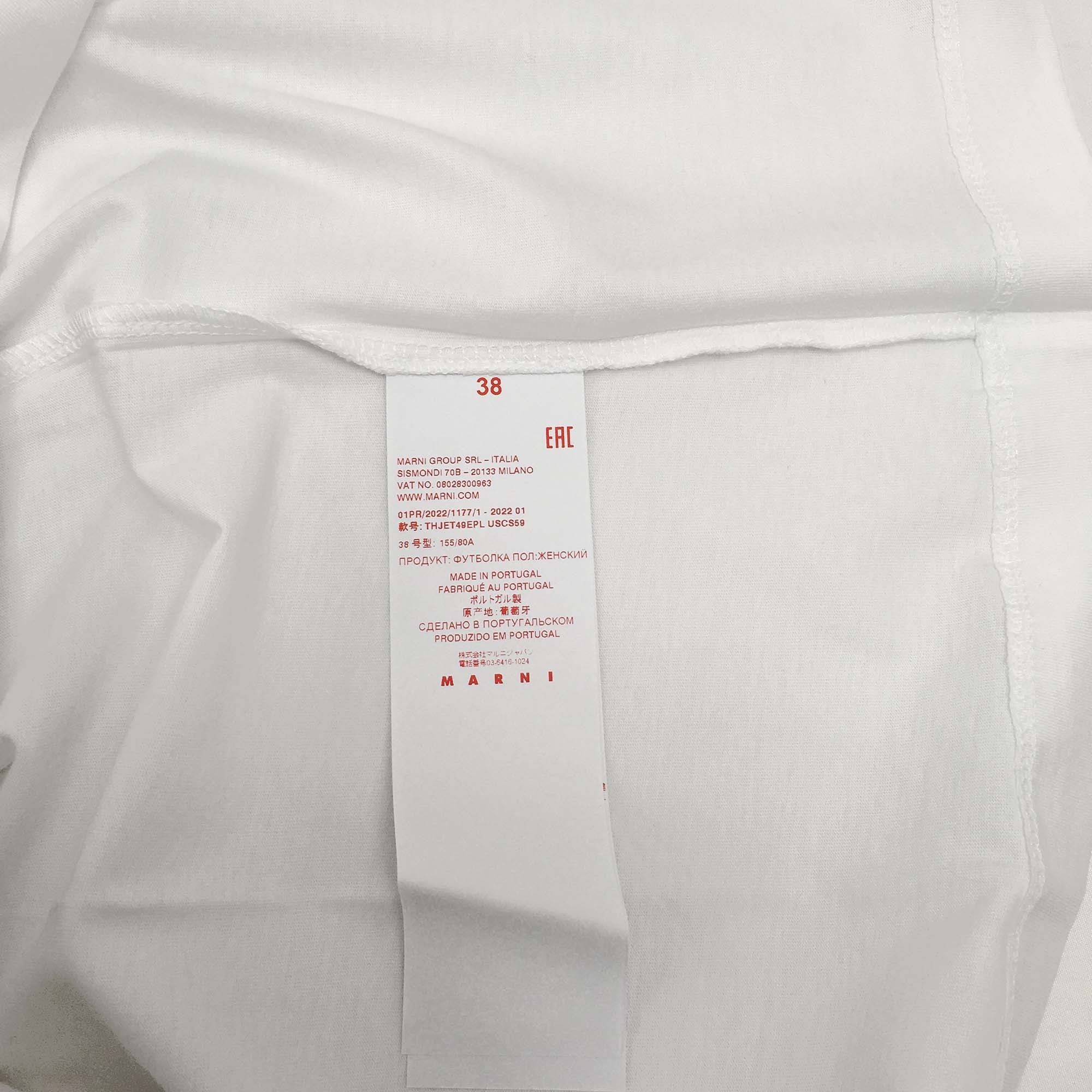 MARNI THJET49EPL USCS59 BFW01 ジャージー Tシャツ (新品) (MARNI/T MARNI THJET49EPL USCS59 BFW01 ジャージー Tシャツ (新品) (MARNI/T