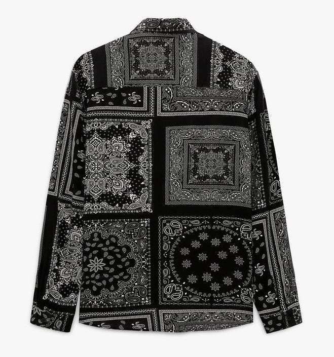 ☆ドイツ発/送関込*ZARA*新作*ペイズリープリント長袖シャツ/D☆ (ZARA ☆ドイツ発/送関込*ZARA*新作*ペイズリープリント長袖シャツ/D☆ (ZARA
