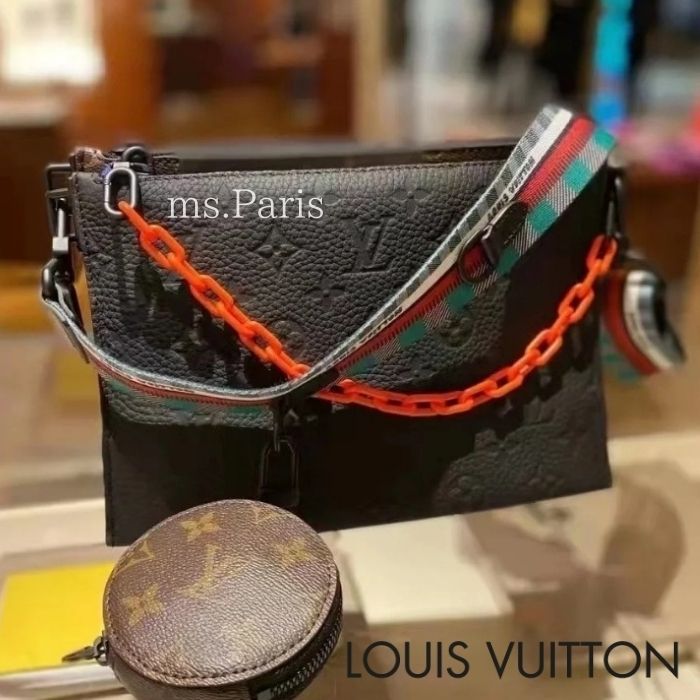 他とかぶらない♪22SS】LV トリオ・ポーチ NM ショルダー (Louis ...