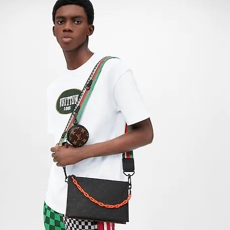 他とかぶらない♪22SS】LV トリオ・ポーチ NM ショルダー (Louis ...