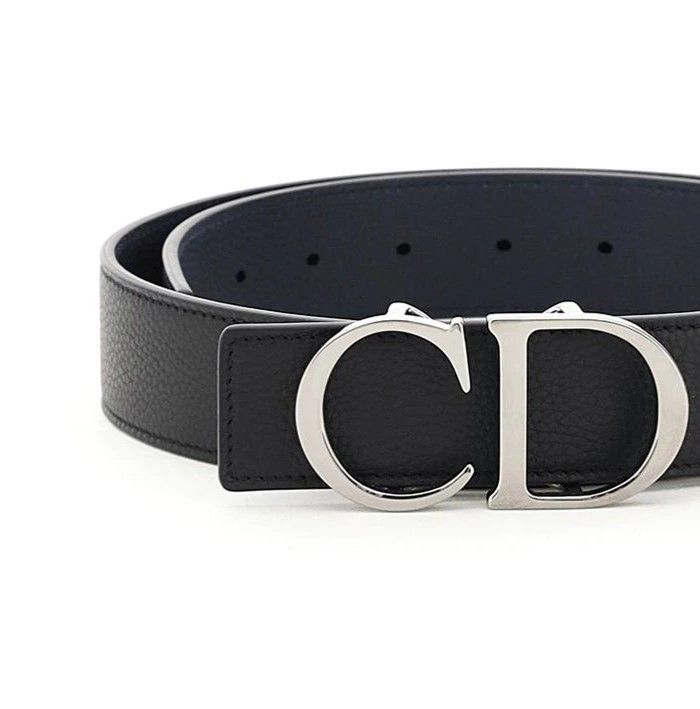 2022新作 DIOR ディオールメンズ ロゴ リバーシブルレザーベルト (Dior ...