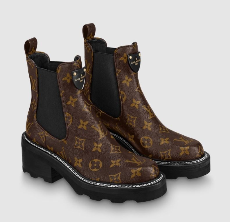 Louis Vuitton】◇LVボブール・ライン アンクルブーツ◇ (Louis Louis Vuitton】◇LVボブール・ライン アンクルブーツ◇ (Louis