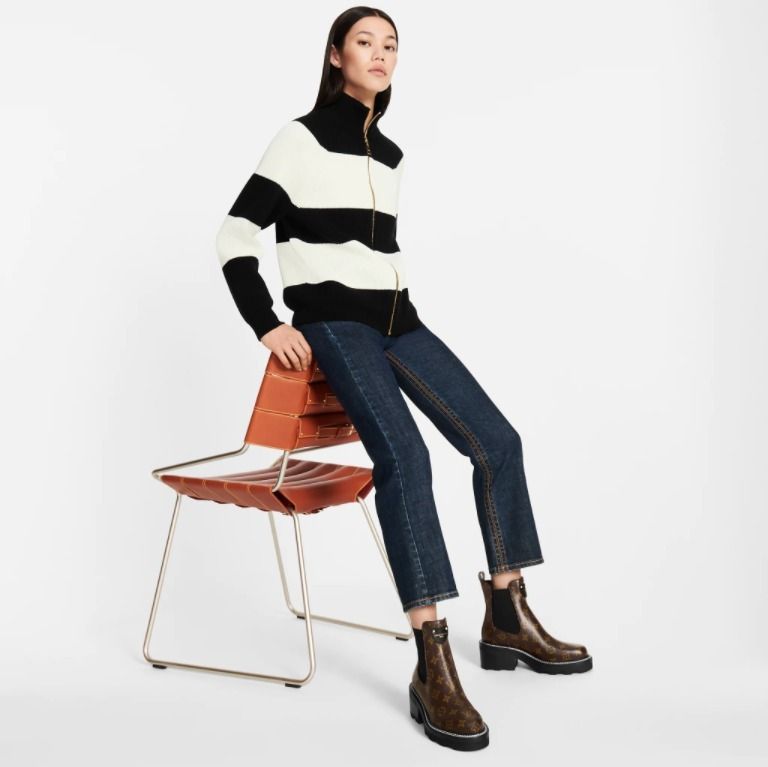 Louis Vuitton】◇LVボブール・ライン アンクルブーツ◇ (Louis Louis Vuitton】◇LVボブール・ライン アンクルブーツ◇ (Louis