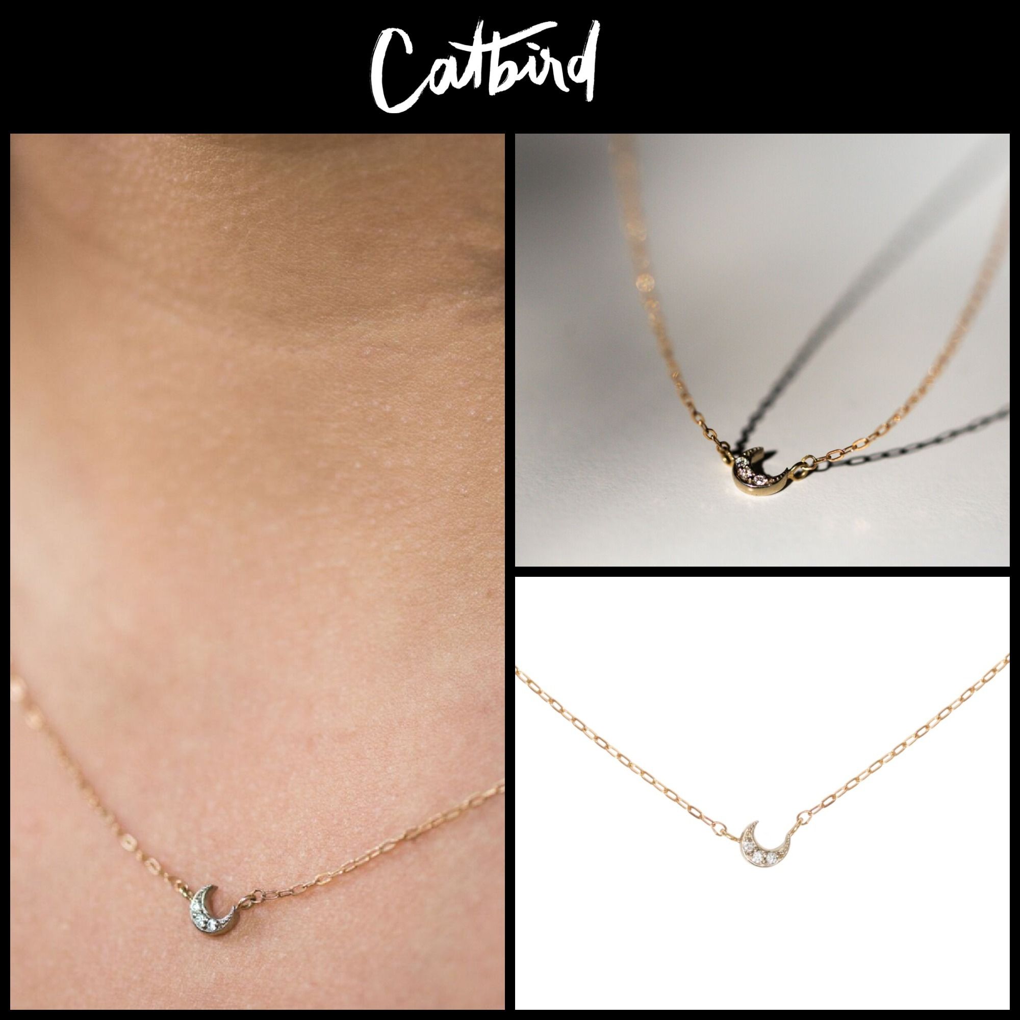 LAブランド♪ ☆Catbird☆ TINY CRESCENT MOON NECKLACE