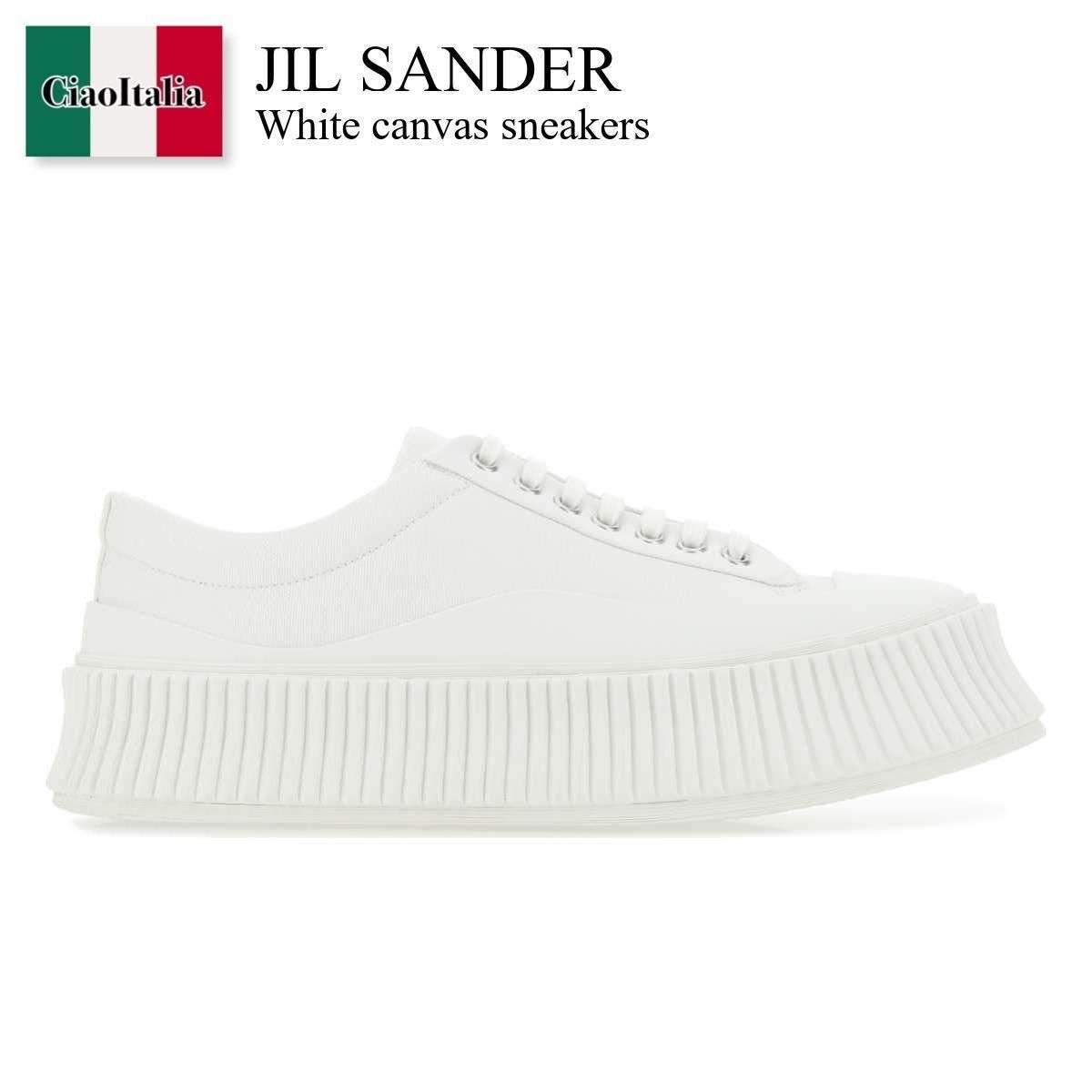Jil Sander White canvas sneakers (Jil Sander/スニーカー Jil Sander White canvas sneakers (Jil Sander/スニーカー