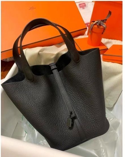 超希少♡【HERMES】ピコタン ロック 18 バッグ PM ノワール エルメス ピコタンロック18/PM プルノワール トリヨンクレマンス