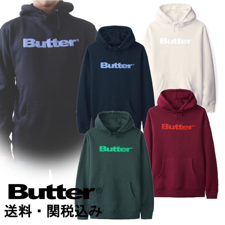 Butter Goods】 Wordmark Puff プルオーバー フーディー (Butter Goods