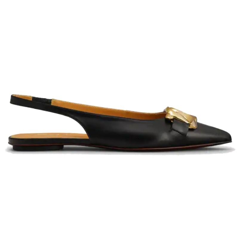 日本未入荷☆新作【トッズ】レザー スリングバック バレリーナ (TOD'S ...