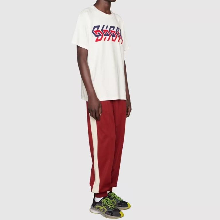 即発*GUCCI グッチ Tシャツ ミラープリント コットンジャージー (GUCCI 即発*GUCCI グッチ Tシャツ ミラープリント コットンジャージー (GUCCI