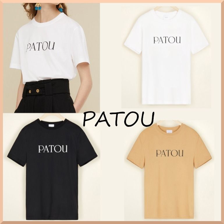 ブランド Drawer - みー様専用 PATOU オーガニックコットンパトゥロゴT セール開催中 PATOUロゴTシャツ Tシャツ/カットソー(半袖/袖なし)