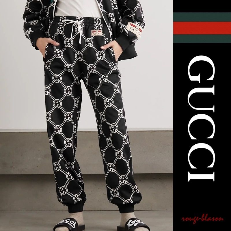 国内発送】GUCCI パンツ Printed jersey track pants (GUCCI/パンツ