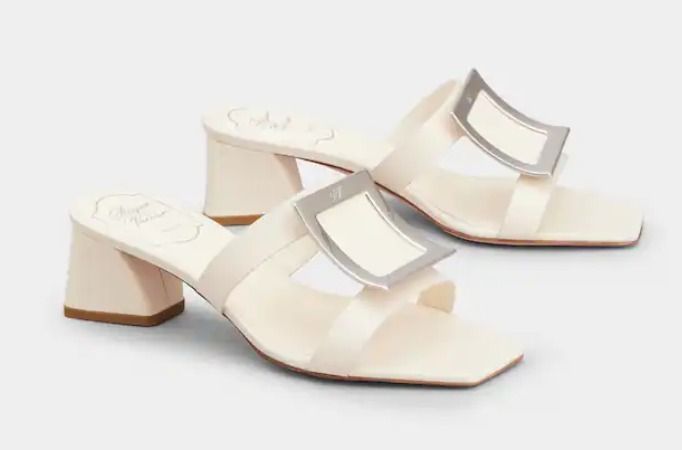 直営店買付RogerVivier☆Bikiviv' バックル レザー ミュール (Roger ...