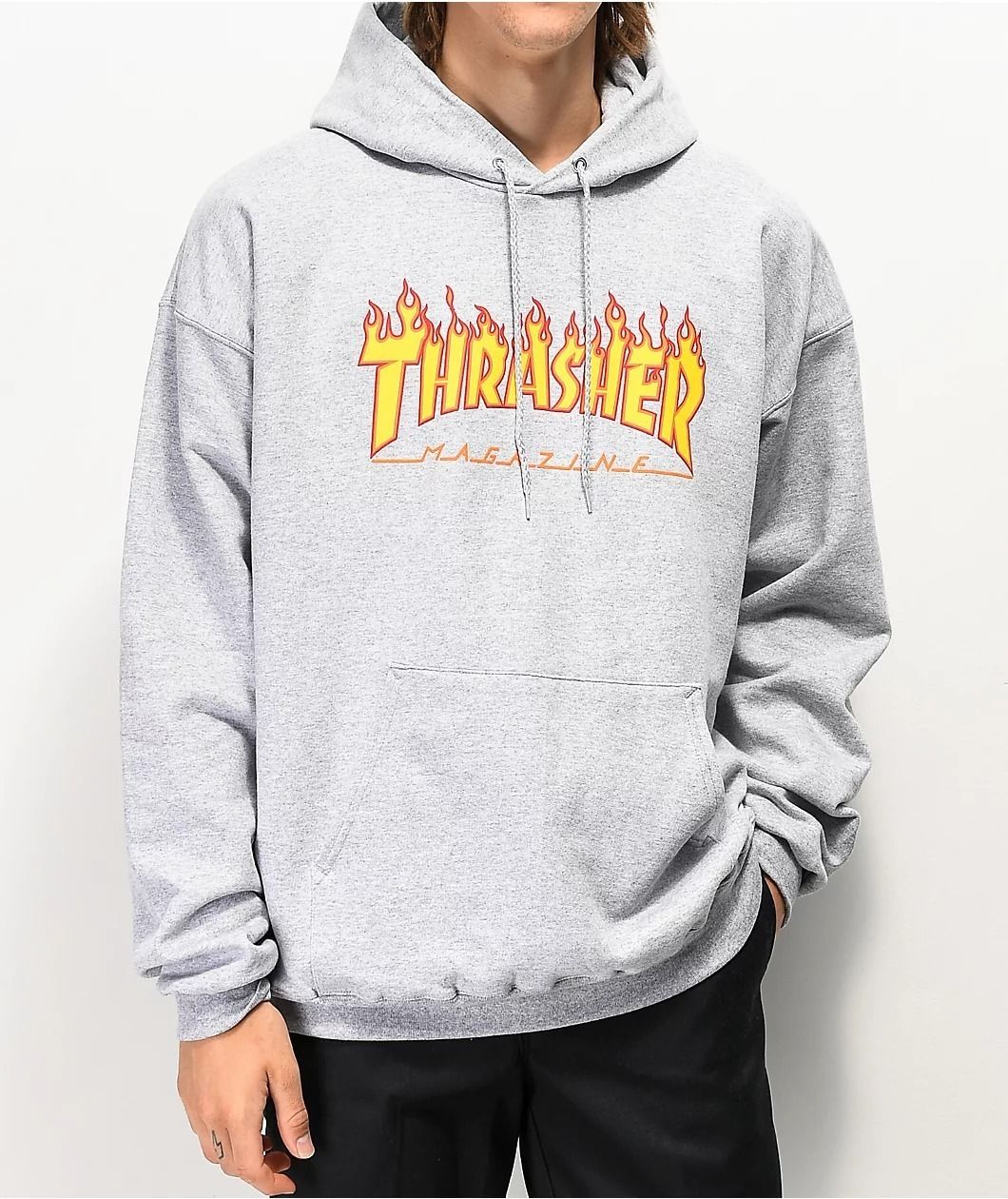 Thrasher フレイム ロゴ フーディ プルオーバー パーカー 関税込 ...