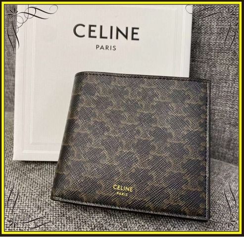 CELINE】セリーヌ 2つ折り財布 / トリオンフキャンバス (CELINE ...