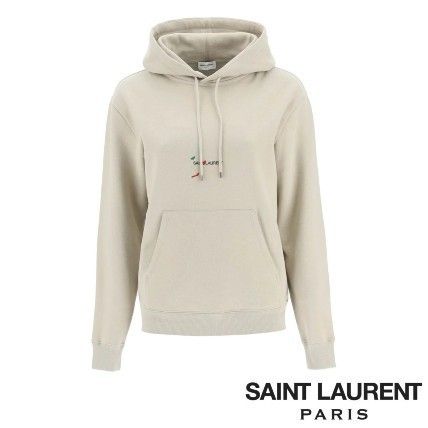 サンローラン レディース リヴゴーシュ パーカー フーディ関税込 早期販売割引 Saint Laurent サンローラン パーカー トレーナー スウェット パーカー
