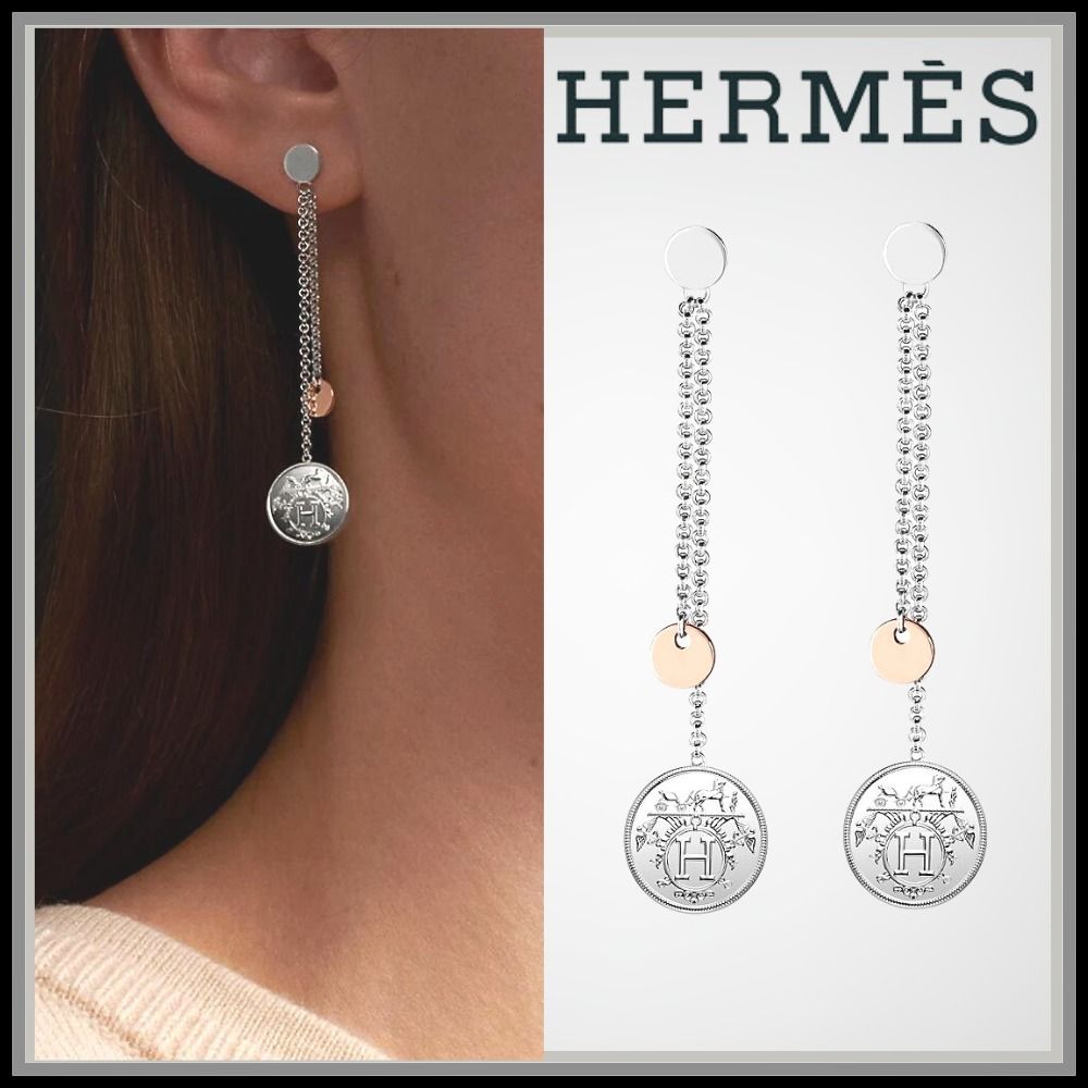 エルメス】イヤリングconfetti シルバー スモールモデル (HERMES