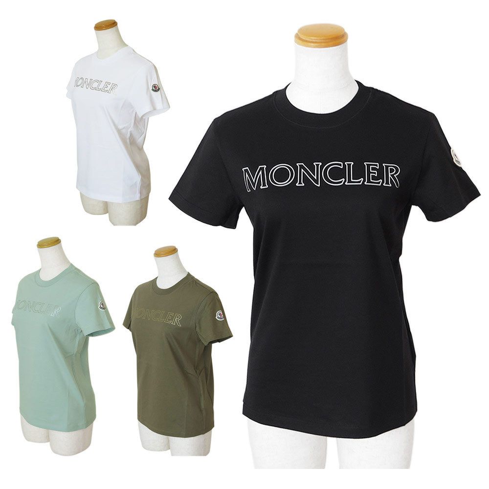 【MONCLER】Tシャツ コットン 半袖 ロゴ クルーネック 楽天市場】モンクレール Tシャツ 半袖 レディース トップス
