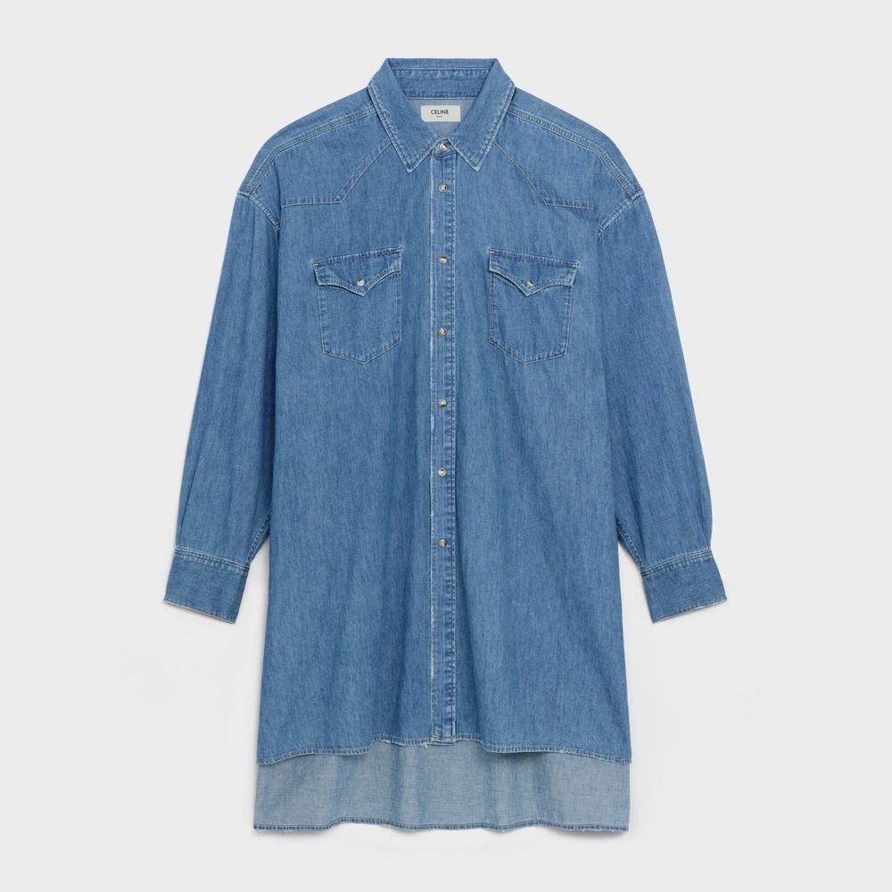 新作【直営店】CELINE セリーヌ カウボーイ デニム シャツ (CELINE ...