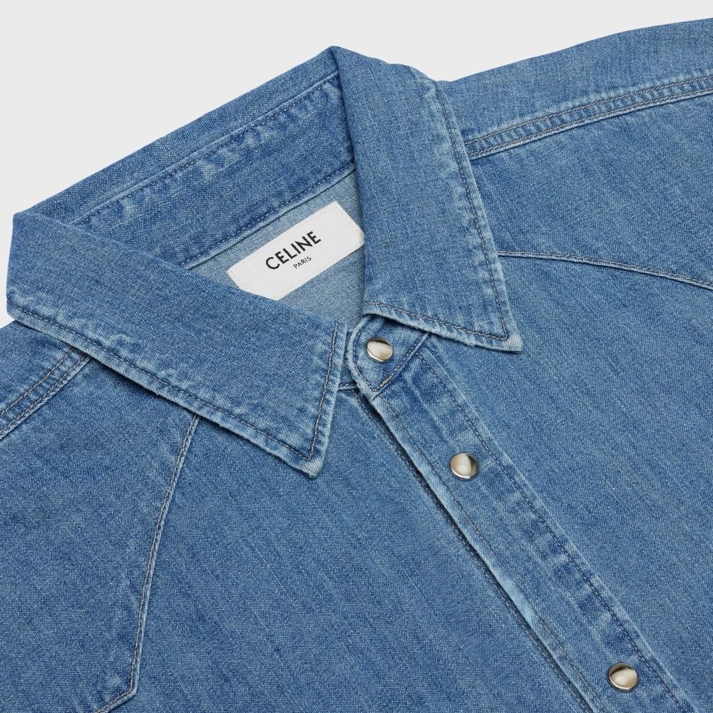新作【直営店】CELINE セリーヌ カウボーイ デニム シャツ (CELINE ...