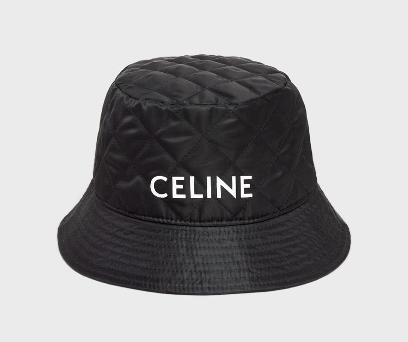 オシャレ度UP☆CELINE QUILTEDナイロンツイルバケットハット (CELINE オシャレ度UP☆CELINE QUILTEDナイロンツイルバケットハット (CELINE