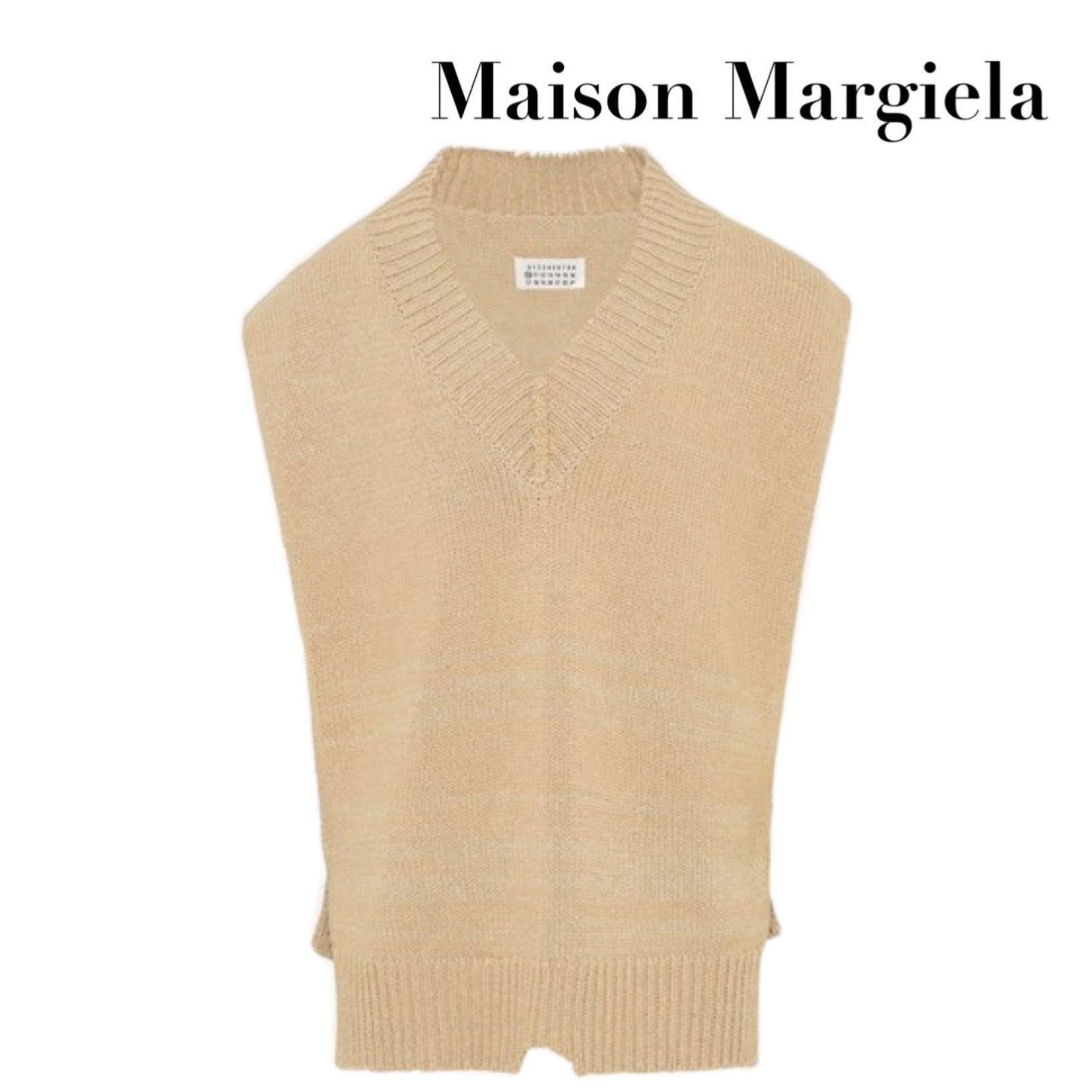 Maison Margiela マルジェラ】ダメージ ニット ベスト ジレ (Maison 値引きサービス メゾンマルジェラ ダメージニットベスト ニット/セーター