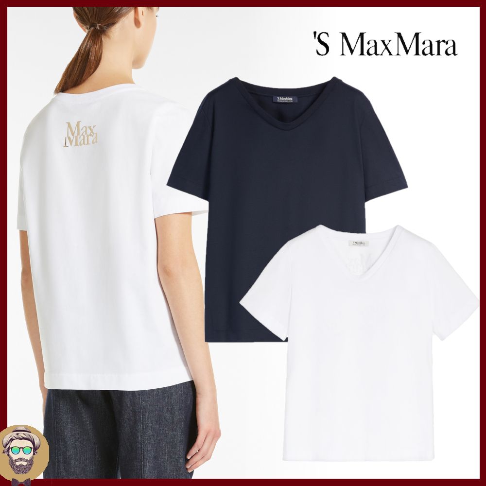 ∞S MAX MARA∞関税/送料込/コットン ジャージー Tシャツ (S Max Mara ∞S MAX MARA∞関税/送料込/コットン ジャージー Tシャツ (S Max Mara