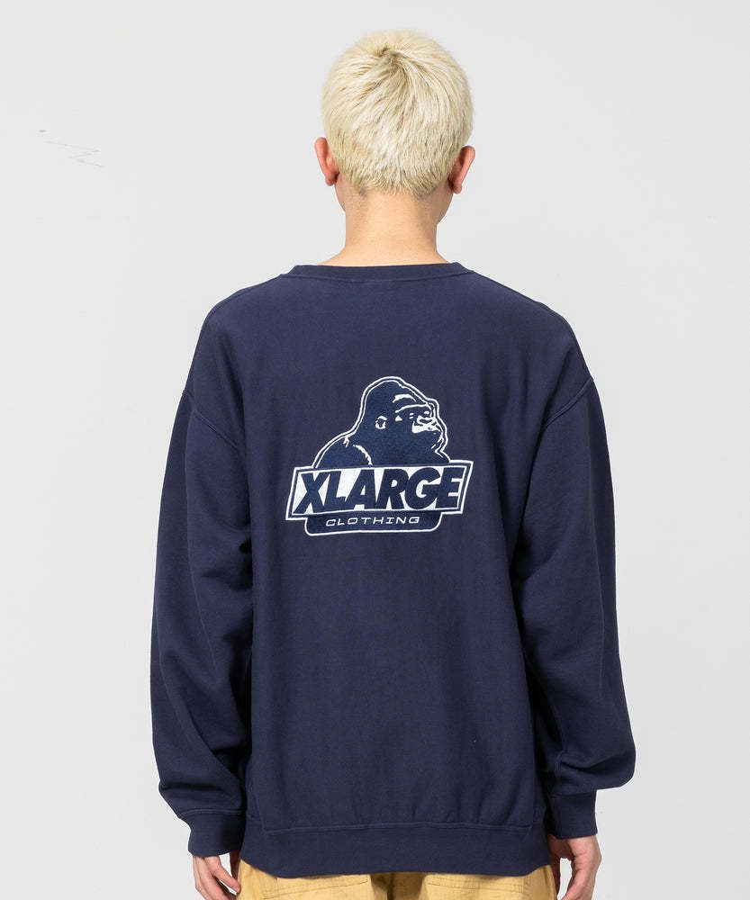 XLARGE CHAMPION コラボ OLD OG CREWNECK SWEAT 刺繍ロゴ♪ (X-Large ...