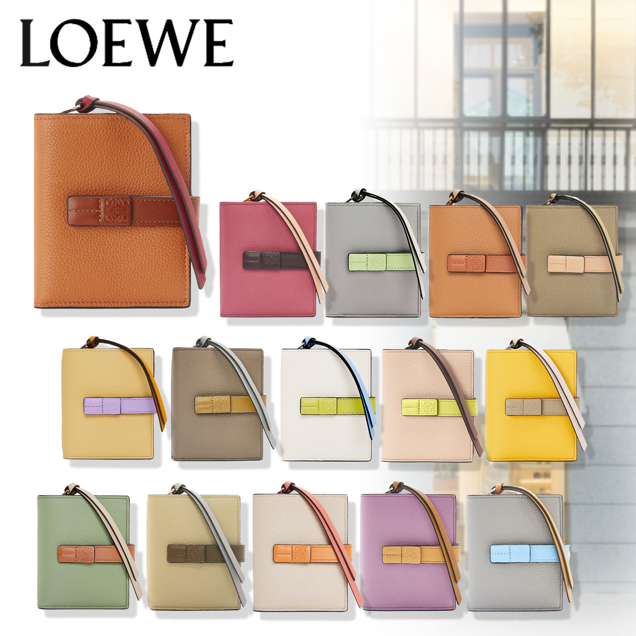 2022SS LOEWE ロエベ アナグラム コンパクト ジップ ウォレット (LOEWE