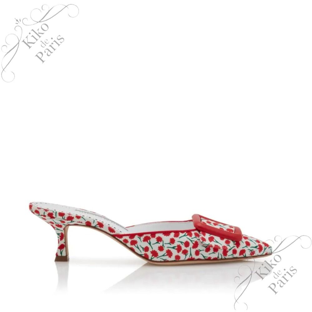 47%割引最終値下げ MANOLO BLAHNIK マノロブラニク☆MAYSALEBI 花柄