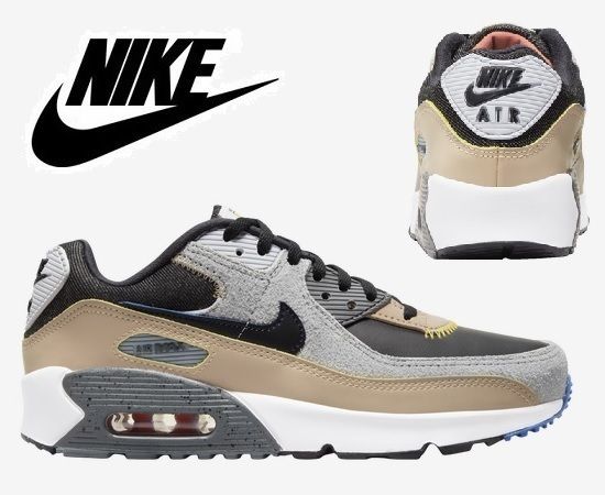 NIKE☆キッズ 入手困難 AIR MAX 90 ヒョウ柄 SE GG 大人OK (Nike