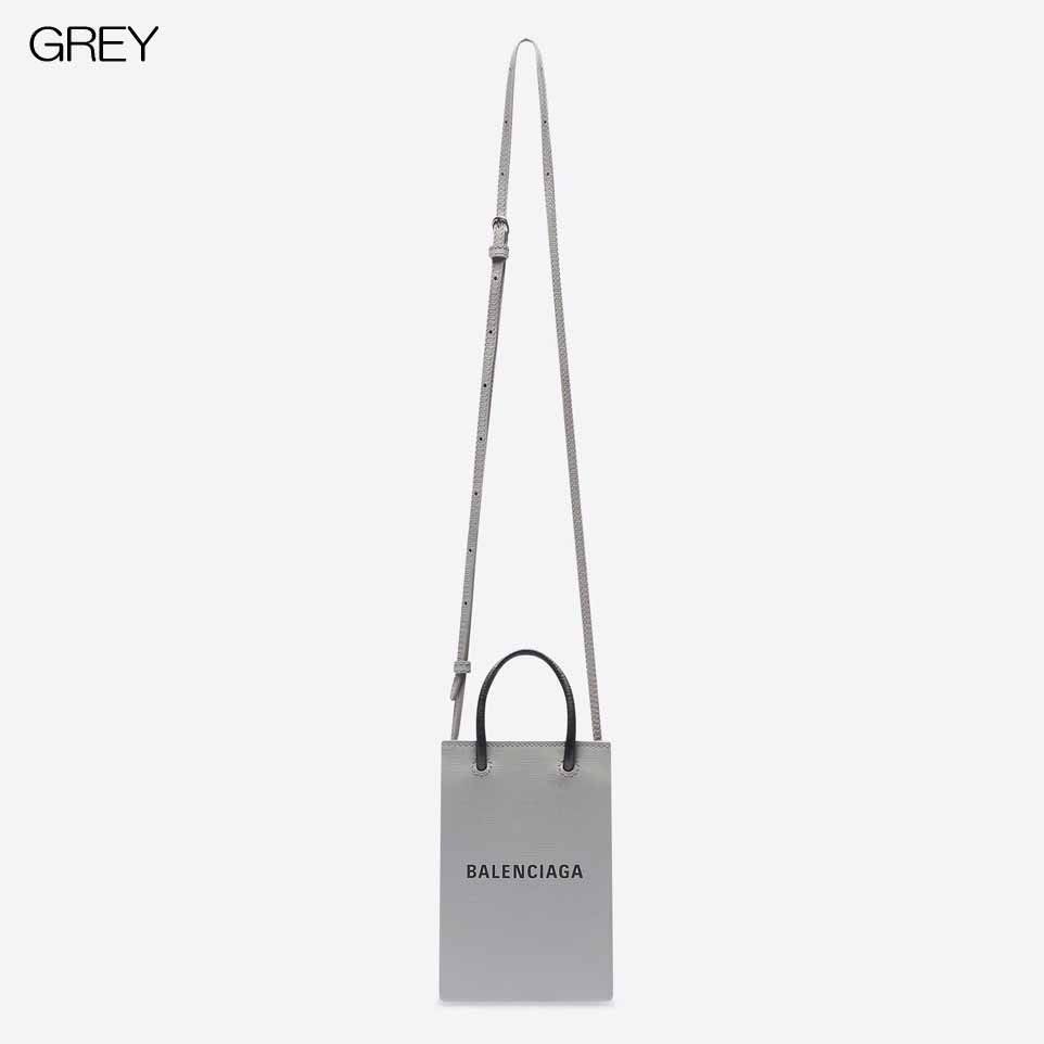 直営店】BALENCIAGA ミニ SHOPPING バッグ スマホ ホルダー 直営店】BALENCIAGA ミニ SHOPPING バッグ スマホ ホルダー