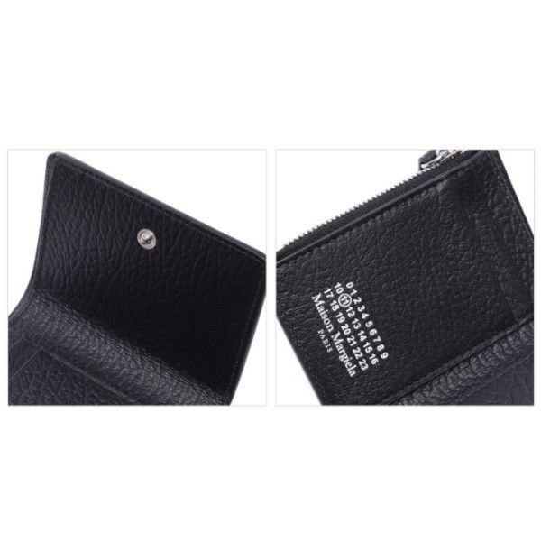 Maison Margiela】三つ折り ミニ財布 レザー メゾンマルジェラ (Maison