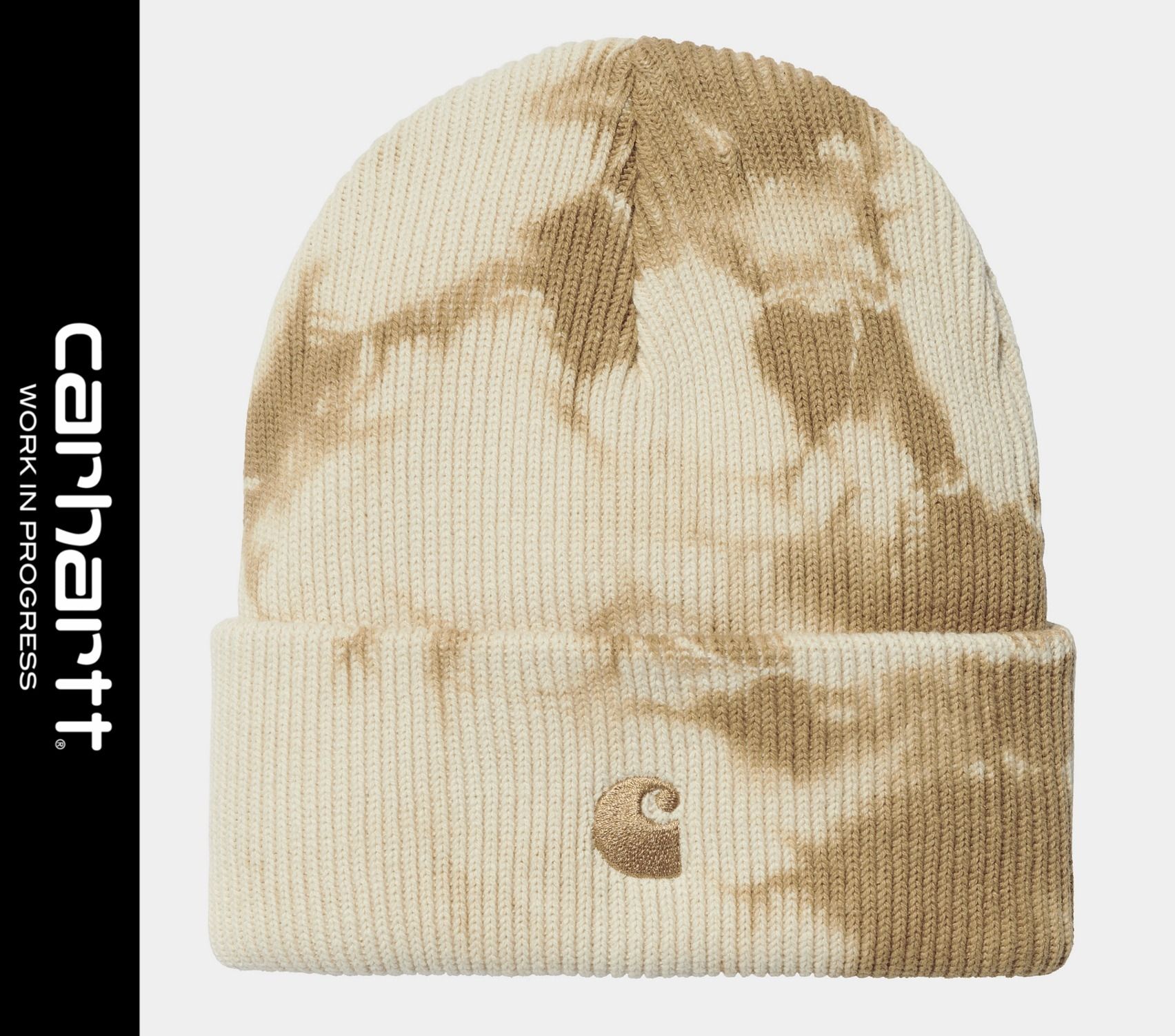 ★ドイツ発/送関込*Carhartt*ロゴ刺繍タイダイニットビーニー/NT