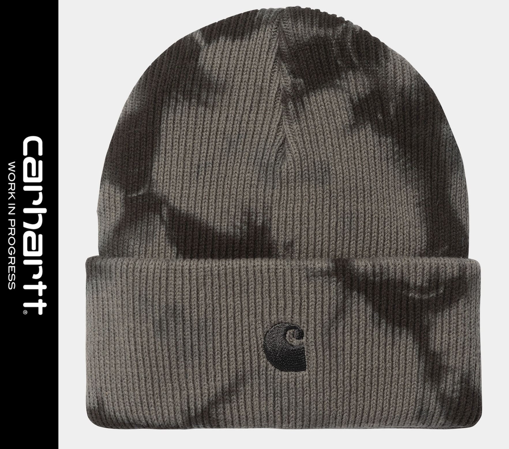 ★ドイツ発/送関込*Carhartt*ロゴ刺繍タイダイニットビーニー/AN