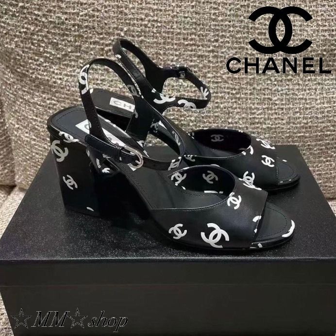 華やか♡シャネル☆サンダル☆ホワイト&ピンク&ブラック (CHANEL 華やか♡シャネル☆サンダル☆ホワイト&ピンク&ブラック (CHANEL