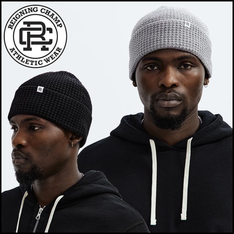 Reigning Champ】メリノウール・ワッフルニット・ビーニー帽 (REIGNING CHAMP/ニットキャップ・ビーニー)  RC-7369【BUYMA】