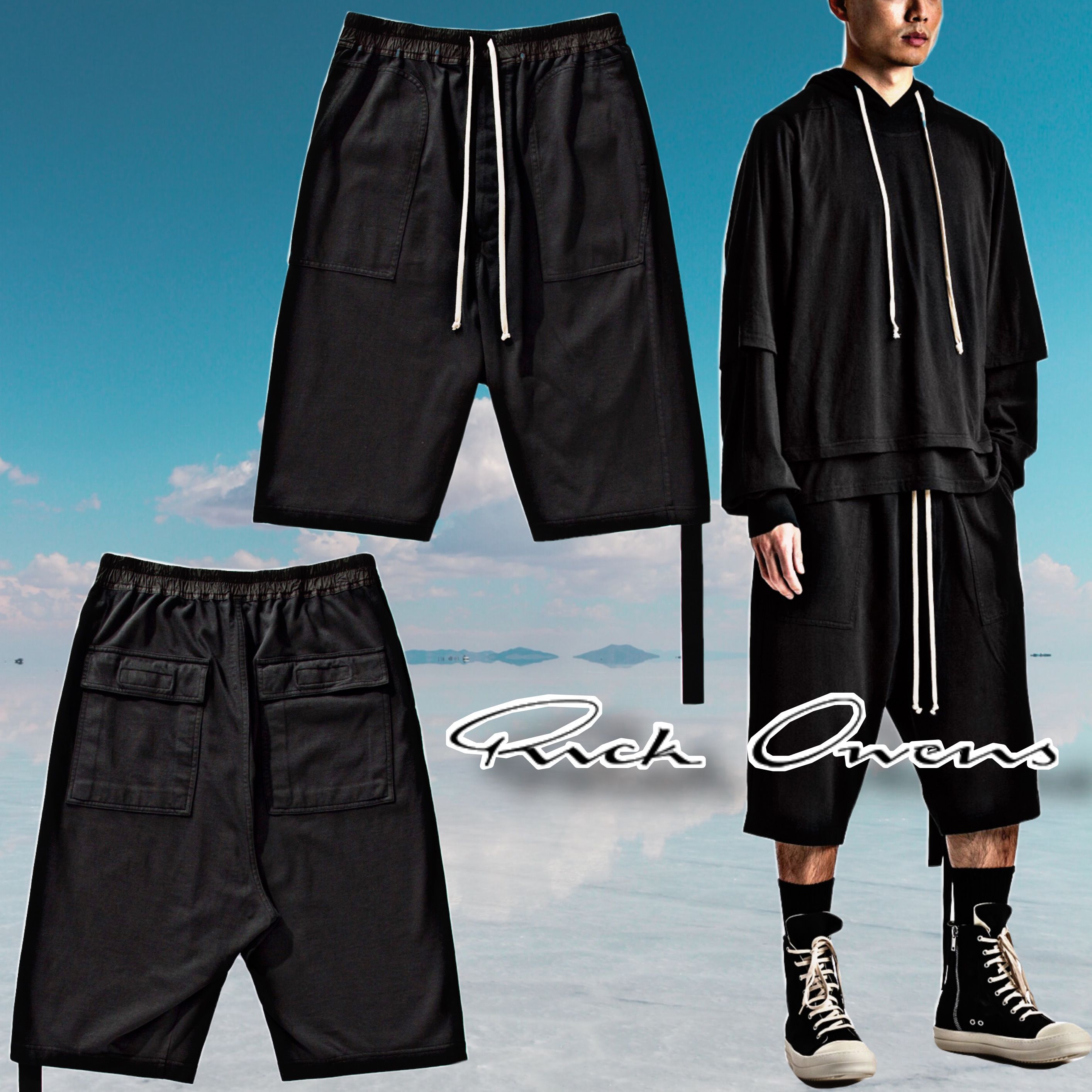 rick owens リックオウエンス ボクサーショーツ ハーフパンツ 激安通販商品 Rick ハーフパンツ Owens その他