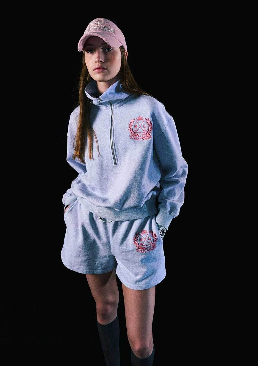 ☆MARDI MERCREDI☆SWEAT SHORTS NOUVEAU EMBLEM ショートパンツ ☆MARDI MERCREDI☆SWEAT SHORTS NOUVEAU EMBLEM ショートパンツ