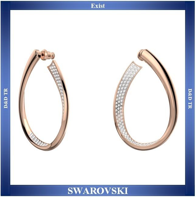 SWAROVSKI】Exist☆フープピアス☆中☆5636960 (SWAROVSKI/ピアス ...