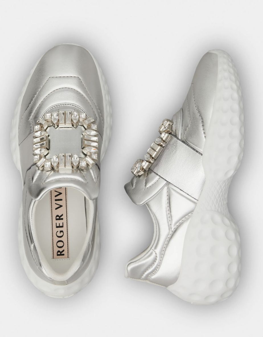 Roger Vivier ☆VivRun ストラス ファブリック スニーカー (Roger Roger Vivier ☆VivRun ストラス ファブリック スニーカー (Roger