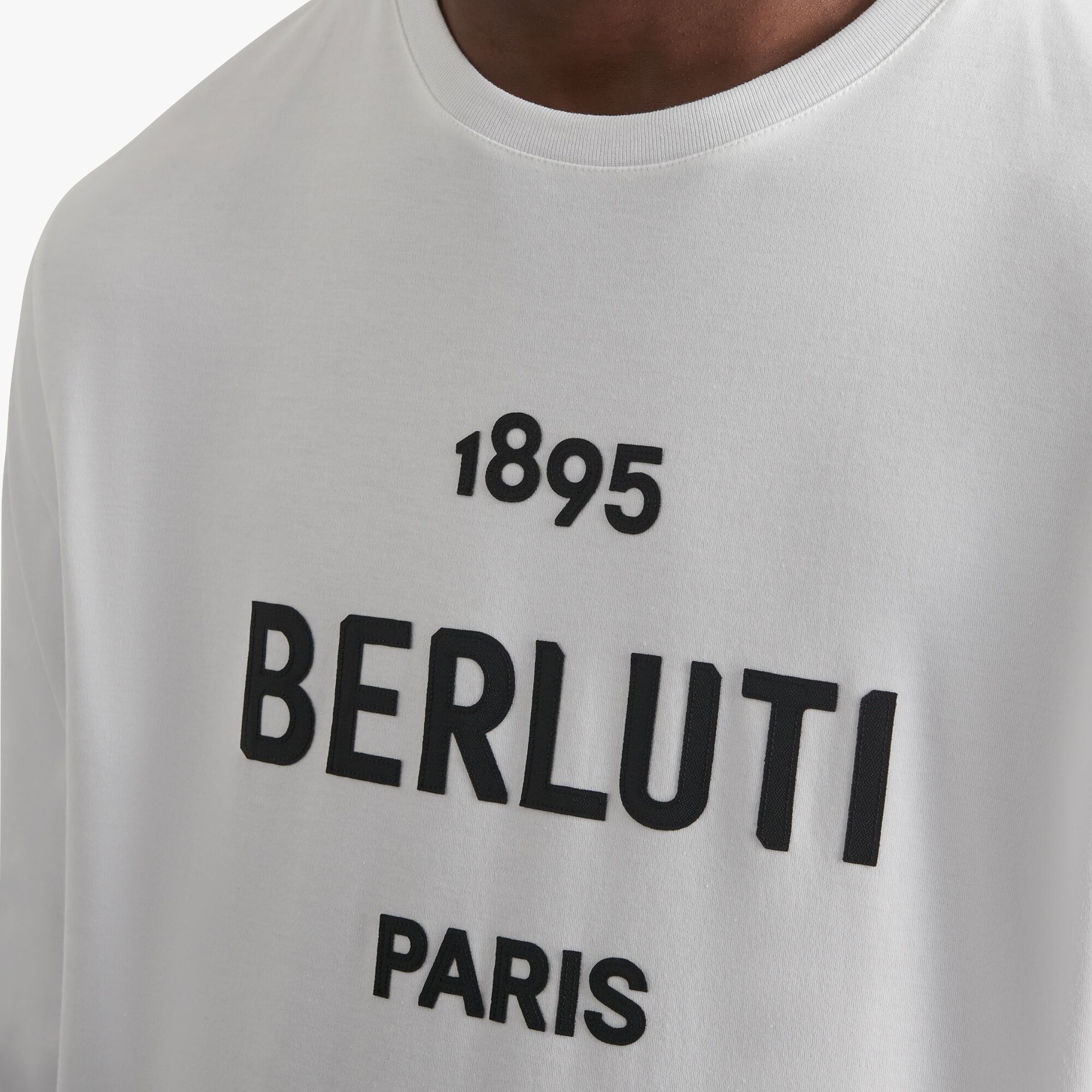 直営店☆大人気【Berluti】刺繍ロゴ付き長袖 コットンTシャツ (Berluti ...