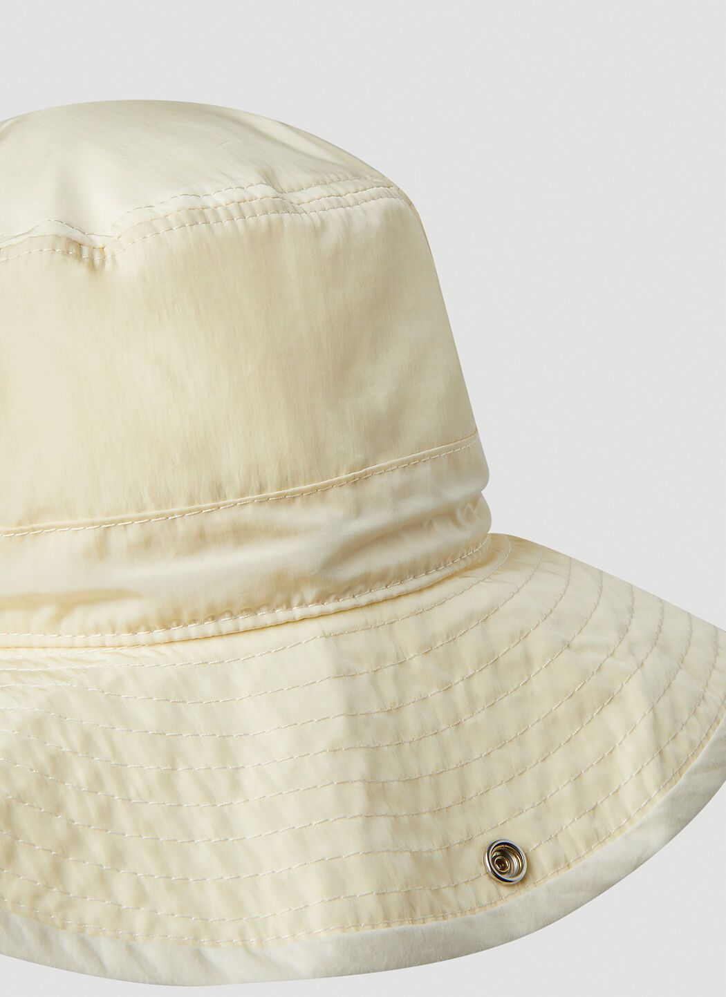 JIL SANDER】ナイロン☆ワイドブリム バケットハット Beige (Jil JIL SANDER】ナイロン☆ワイドブリム バケットハット Beige (Jil