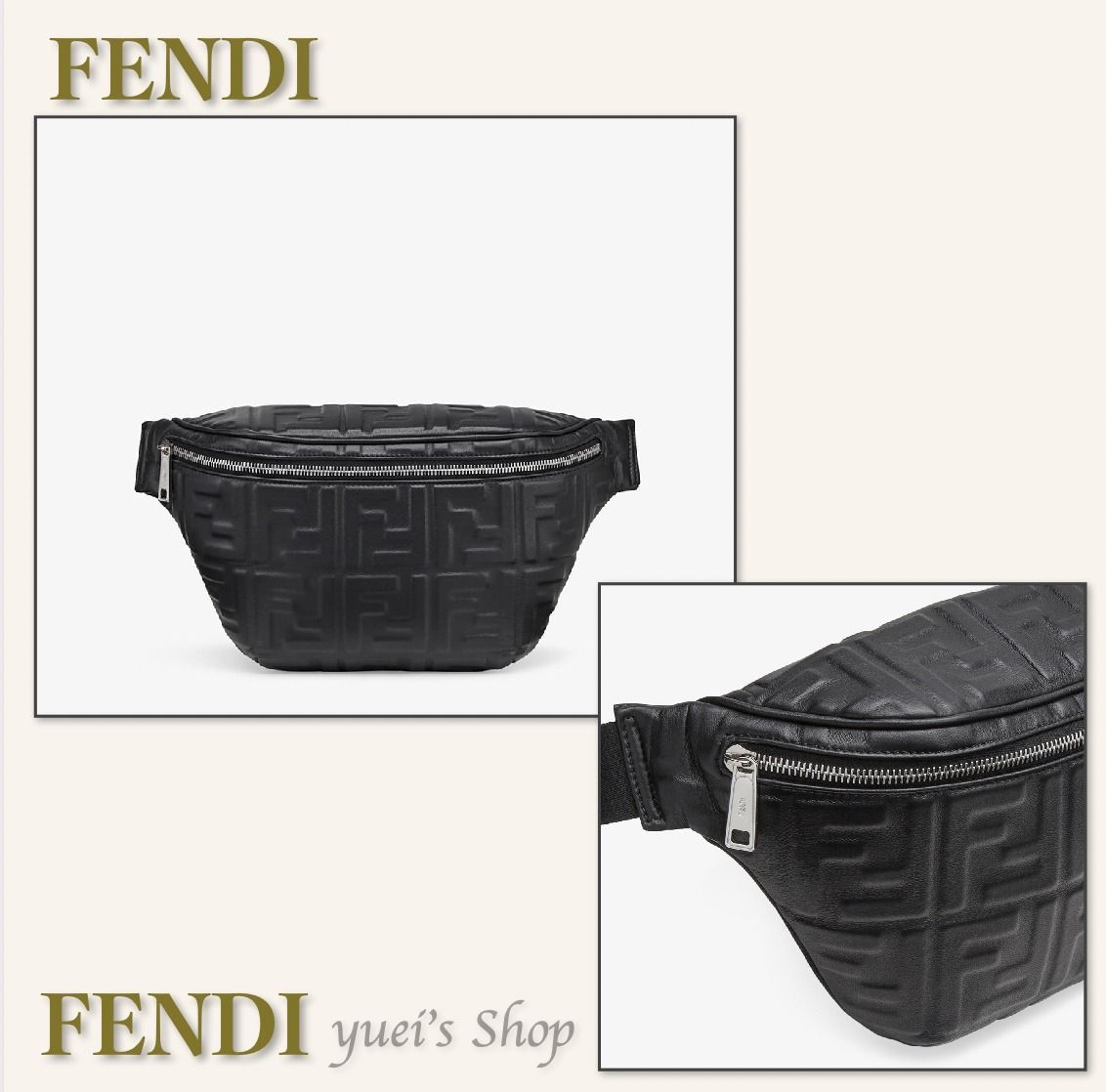 VIP価格!FENDI直営アウトレット】FFロゴベルトバッグ (FENDI VIP価格!FENDI直営アウトレット】FFロゴベルトバッグ (FENDI