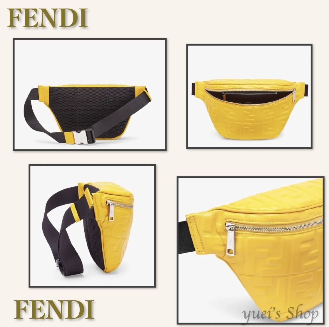 VIP価格!FENDI直営アウトレット】FFロゴベルトバッグ (FENDI VIP価格!FENDI直営アウトレット】FFロゴベルトバッグ (FENDI