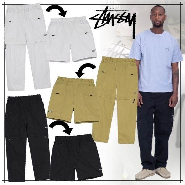 海外限定☆新作☆【STUSSY】NYCO コンバーチブル パンツ (STUSSY 大きな取引 stussy 2wayパンツ その他