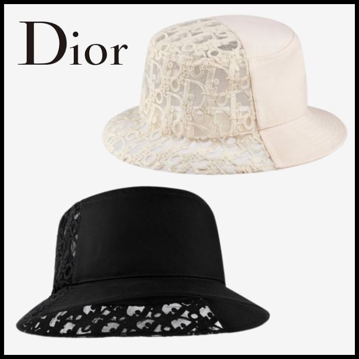 Dior バケットハット レース 2色展開 オブリーク コットン (Dior Dior バケットハット レース 2色展開 オブリーク コットン (Dior
